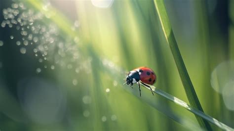 Premium Ai Image Red Ladybug Background Illustration Ai Generativexa