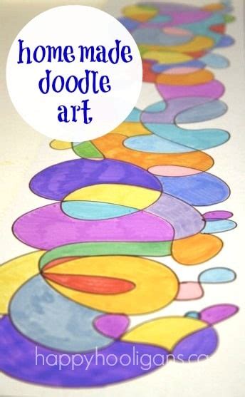 Homemade Doodle Art Activity For Kids Of All Ages Happy Hooligans