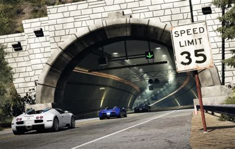 Обои дорога гонка тачки тоннель Hot Pursuit Need For Speed на