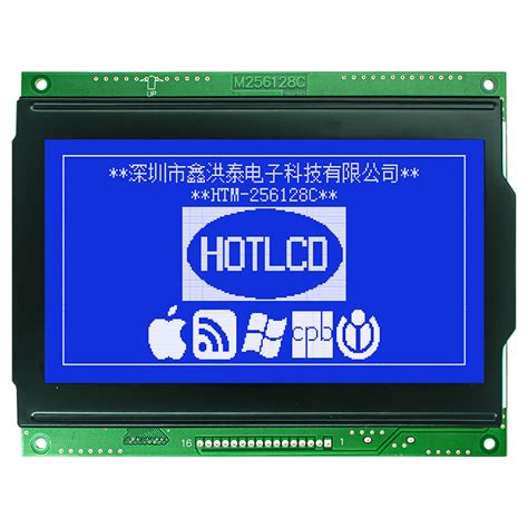 X Graphic Lcd Module Stn Blue Display With White Backlight