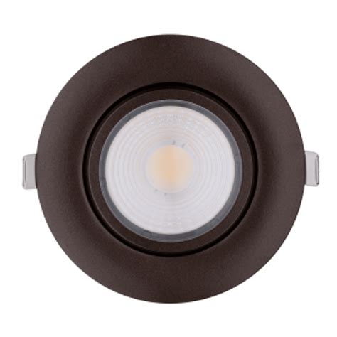 Led Inch Gimbal Round Bronze Finish Selectable Cct Goodlite