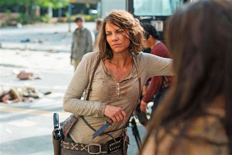 The Walking Dead Lauren Cohan On Her Best Day On Set We Had Fire At