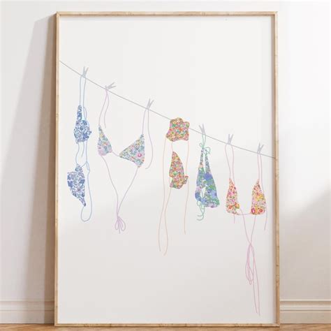 Chicas en bikini de hilo Etsy España