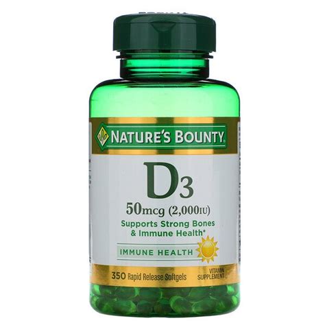 Nature S Bounty D Mcg Iu Rapid Release Softgels Xaxi