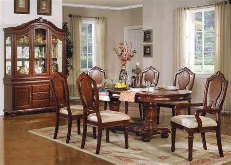 11830 Classique Dining Table In Cherry Finish By Acme