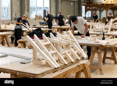 Berlin, Germany, artisan carpentry training at the Berlin Lehrbauhof ...