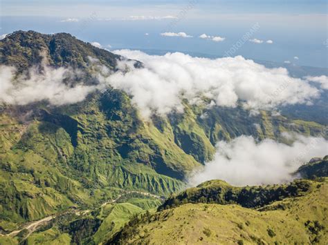 Aerial view of Mount Rinjani National Park, Indonesia - Stock Image - F039/7706 - Science Photo ...