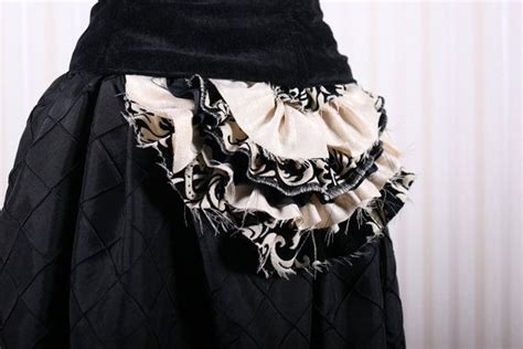 Tie On Bustle Ruffle In Blacks Creams And Whites Damsel In This