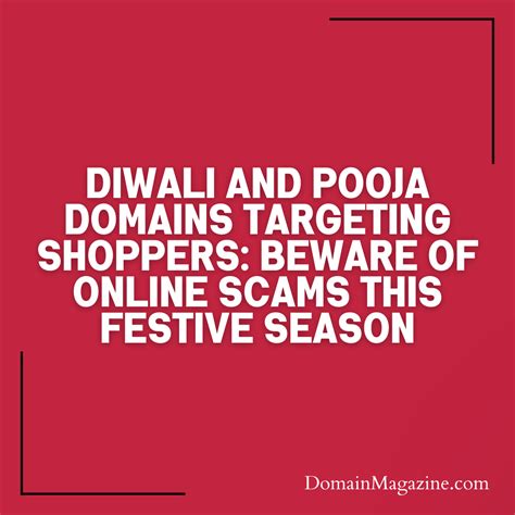 Diwali And Pooja Domains Targeting Shoppers Beware Of Online Scams