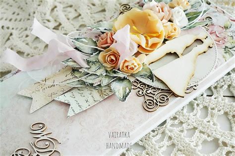 Vairatka Handmade • Kartka ślubna W Pudełku 637 Scrapbooking