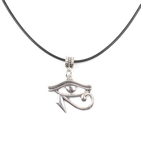 Collier Pendentif En Cuir De La S Rie Prairie Egypt L Il D Horus Anubis