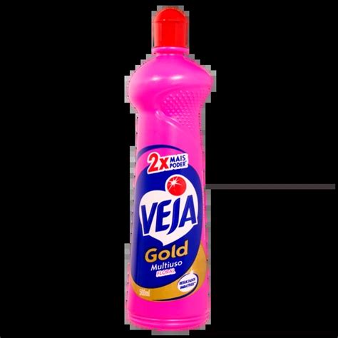 Limpador Multiuso Floral Veja Gold Squeeze 500ml Panelão Supermercados