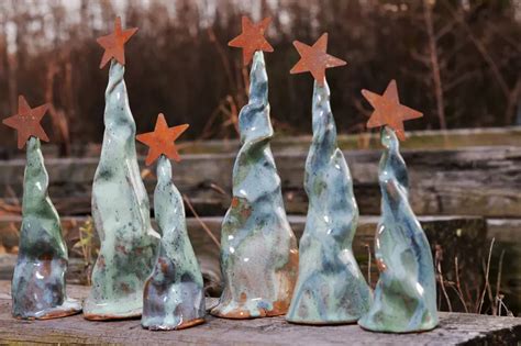 Holiday Ceramic Christmas Tree Holiday Decor Unique Christmas Etsy