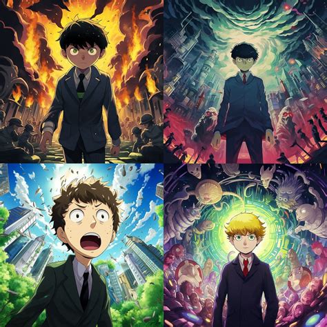 Mob Psycho 100 Ai Art Style Guide Exploring Artistic Styles And Techniques Mob Psycho 100