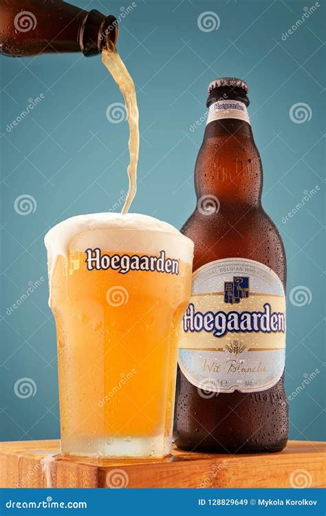 Beer Bottle Hoegaarden Wit Blanche Ml And The Original Glass Was