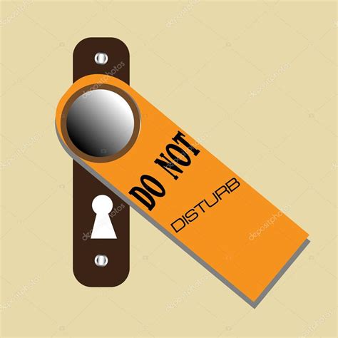 Do Not Disturb Sign — Stock Vector © Oxlock 25460389