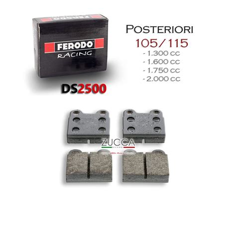 Kit Pastiglie Freno Posteriori Serie Racing Ds Zucca