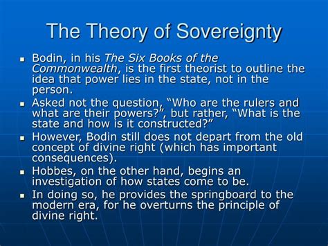 Ppt Sovereignty And The State Powerpoint Presentation Id 2988278