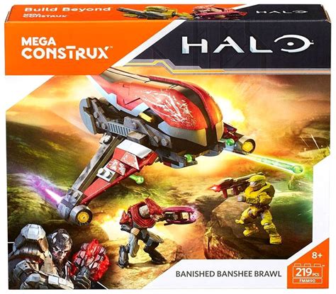 Mega Bloks Halo Mega Construx Banished Banshee Brawl Set FMM90 - ToyWiz