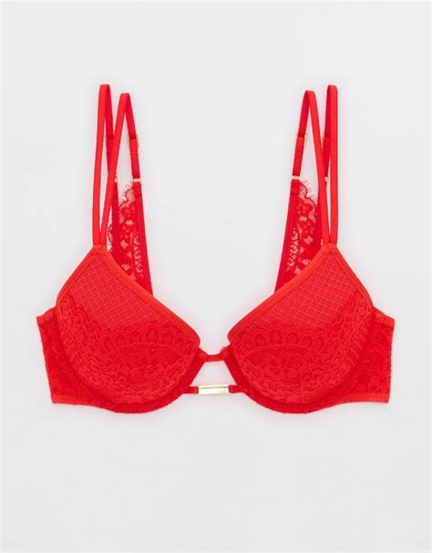 Show Off Plunge Push Up Lace Bra