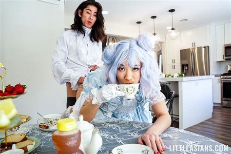 Playful Asian Chick Kimmy Kim Bends Over For Deep Pussy Penetraion Photos