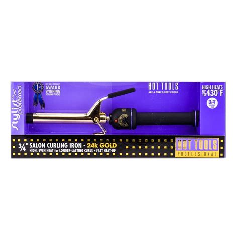 Hot Tools Professional K Gold Electric Curling Iron Model For Voluminous Heat