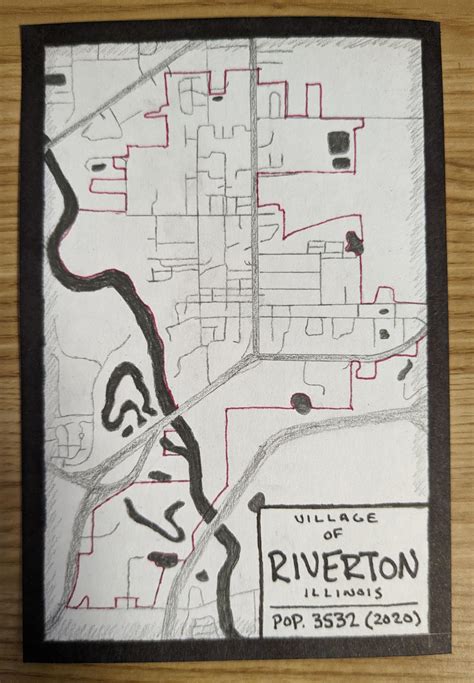 Hand-Drawn Map of Riverton, IL : r/MapPorn