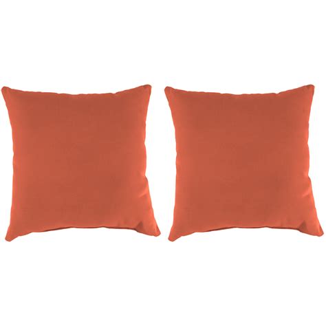 Phantoscope Outdoor Waterproof Decorative Throw Pillow 18 X 18 Red