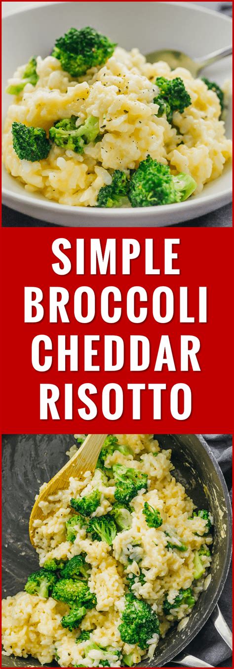 This Is A Simple Broccoli Cheddar Risotto Recipe A Comforting