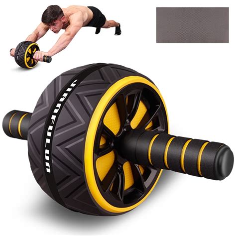 Abdominal Roller Exercise Wheel Fitness Equipment Mute Roller For Arms Back Belly Core Trainer