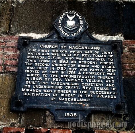 Nagcarlan Church Laguna Historical Marker Historical Marker