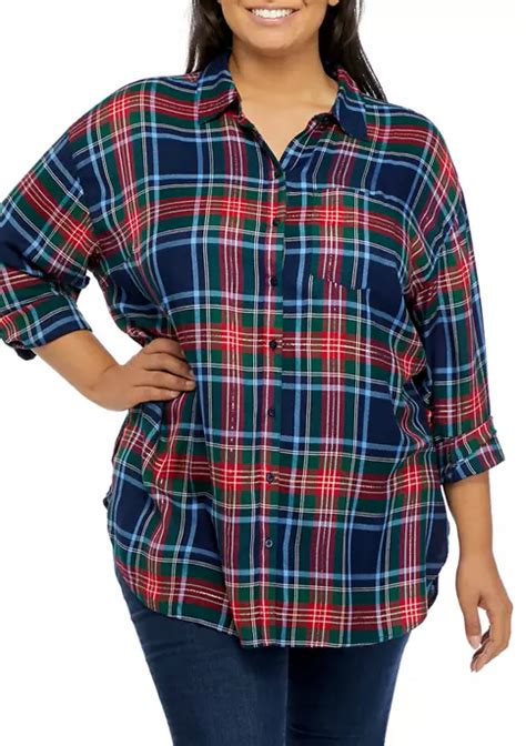 Crown & Ivy™ Plus Size High Low Tunic | belk