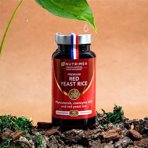 Red Yeast Rice Premium With Monacolin K 2 8mg Coenzyme Q10 And Pine Phytosterols 90 Capsules