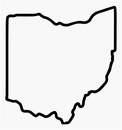 Ohiostateoutline-01 - Ohio State Outline Png, Transparent Png ...