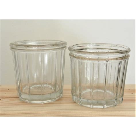 Pots Confiture Anciens Portieux Ml Facettes En Verre Pais