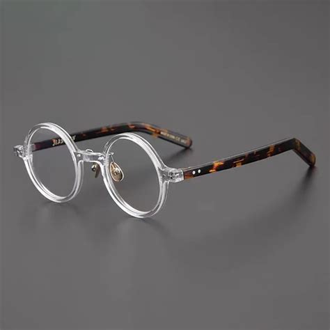 Montura De Gafas Redondas Cl Sicas Japonesas Para Hombre Y Mujer