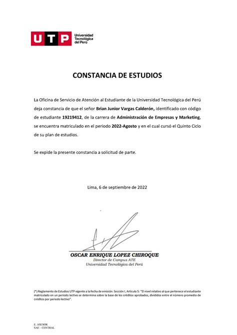 Generar Constancia De Estudios Image To U