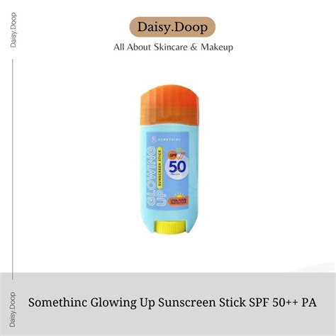 Jual Somethinc Glowing Up Sunscreen Stick Spf Pa Shopee Indonesia