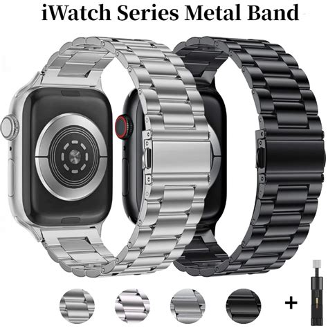 Correa De Metal Para Apple Watch Pulsera De Acero Inoxidable Para