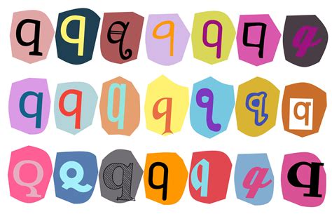 Alphabet Q Vector Cut Newspaper And Magazine Letters Paper Style