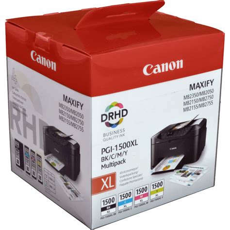 Canon PGI 1500XL Druckerpatronen Multipack 4 Farbig CMYK