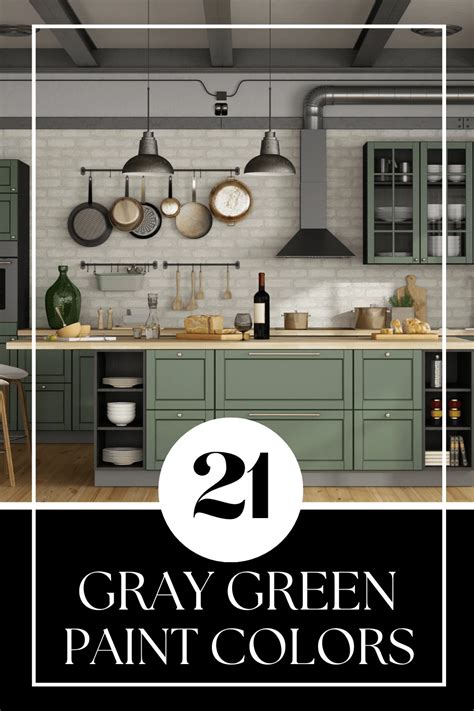 21 Gray Green Paint Colors for Your Home - MONICA BENAVIDEZ