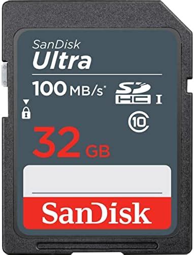 SanDisk Ultra 32GB SDHC Memory Card Up To 120 MB S Class 10 UHS I