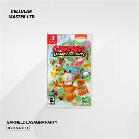 Garfield Lasagna Party Nintendo Switch Ecay