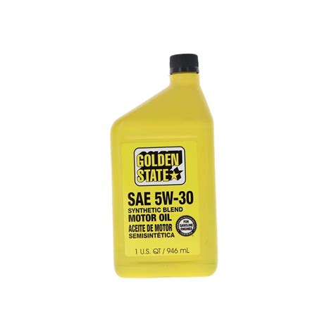 Golden State Motor Oil SAE 5W30 (Pack of 6) - 1 Quart - The Club Price