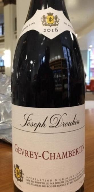 2016 Joseph Drouhin Gevrey Chambertin France Burgundy Wine Review