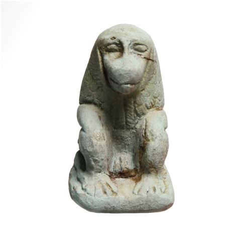 Gypte Ancienne Faience Amulette D Un Babouin Catawiki