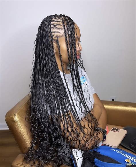 Bohemian Fulani Flip Over Braids