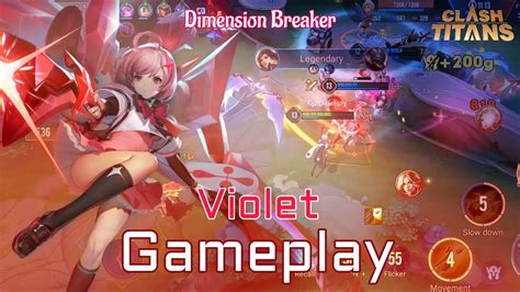 Violet Dimension Breaker Gameplay Clash Of Titans CoT YouTube