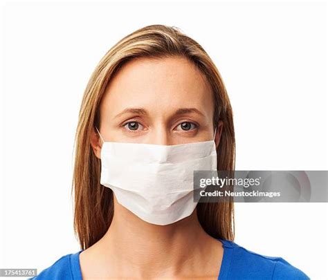 Blonde Woman Wearing Surgical Mask Photos And Premium High Res Pictures